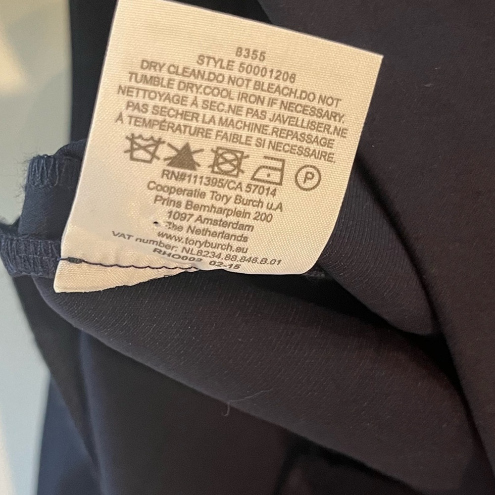 Tory Burch EUC Callie Skinny Ankle Pants Classic Navy Size 8 - Picture 9 of 13